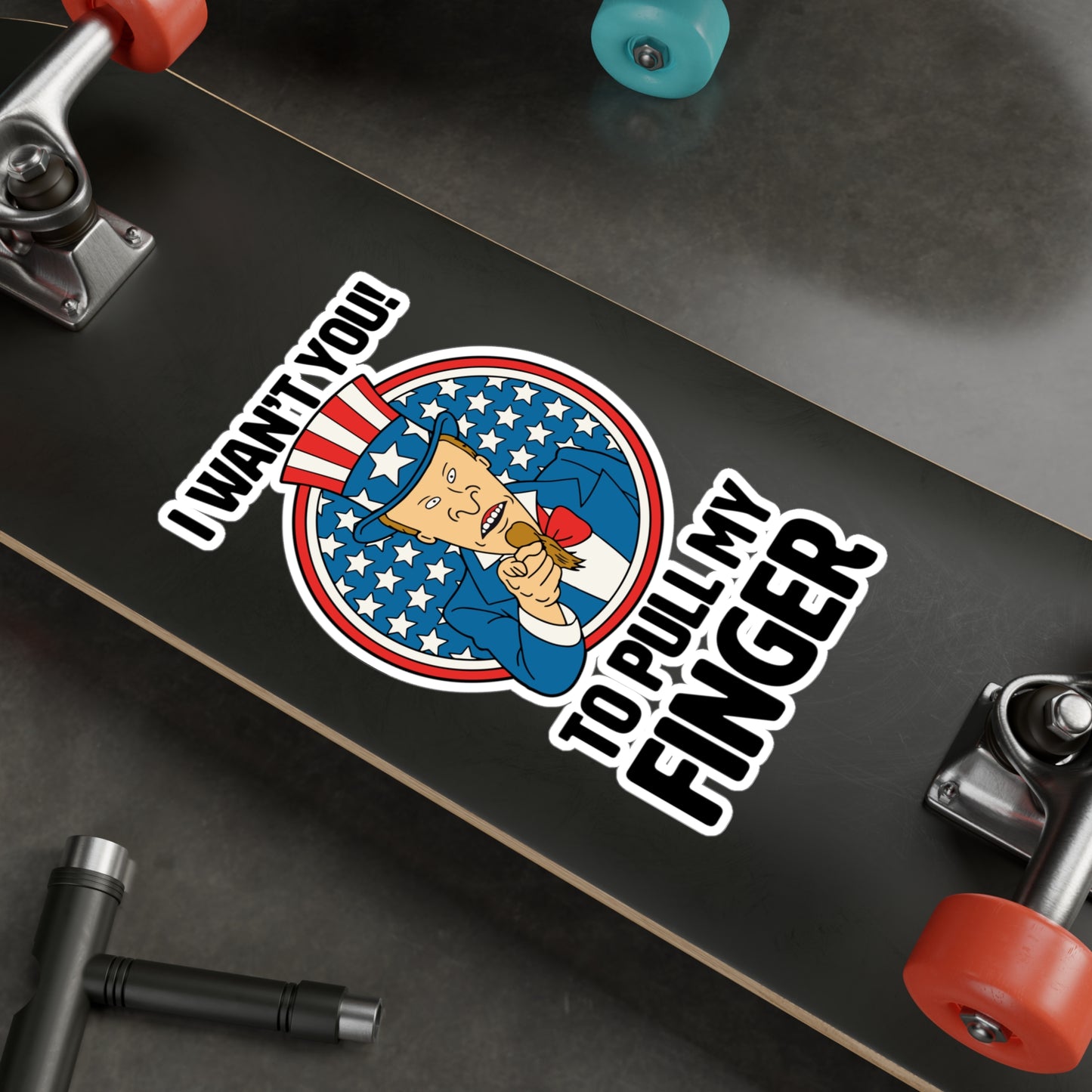 Beavis & Butthead “I Want You To Pull My Finger” Uncle Sam STICKER