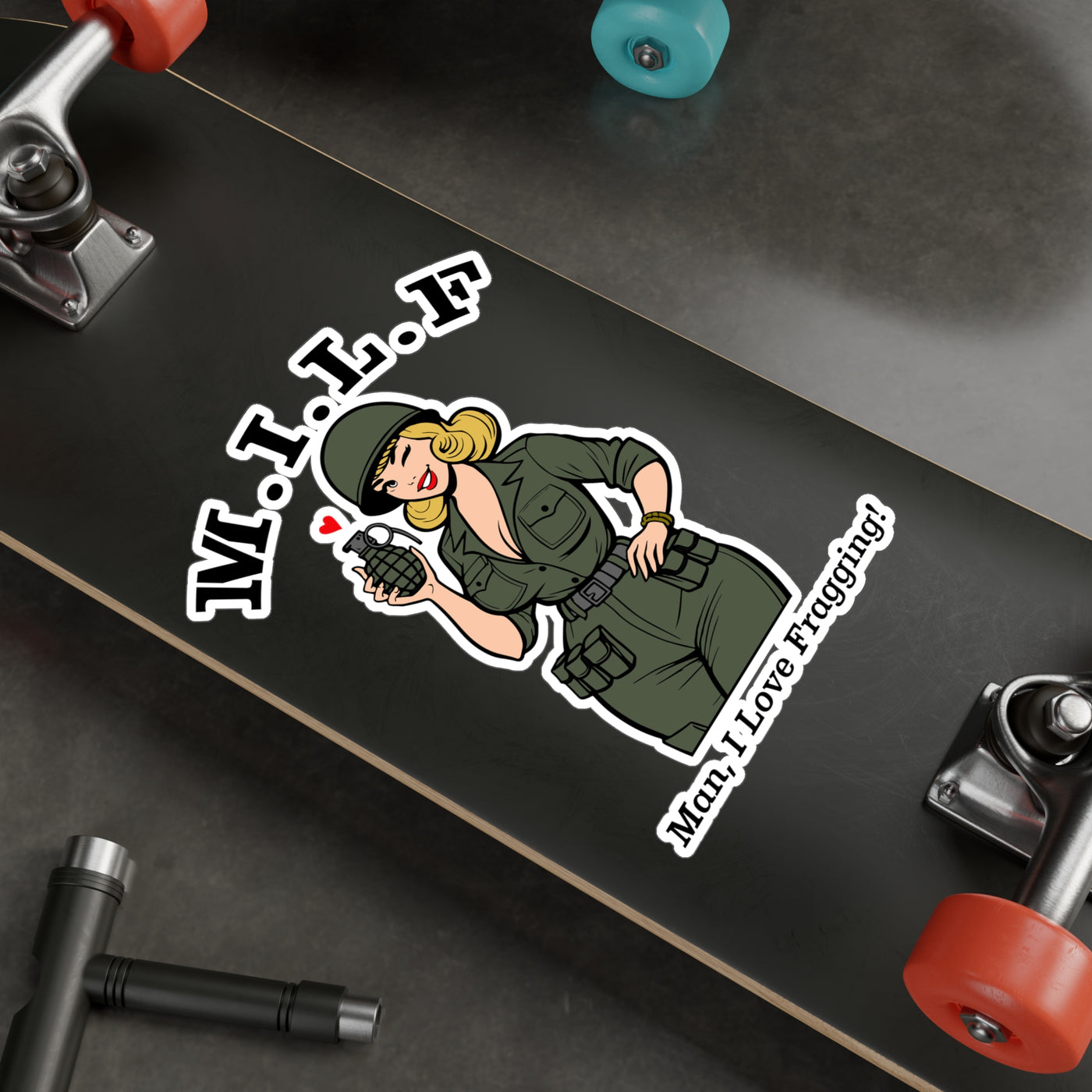 MILF (Man, I Love Fragging) STICKER