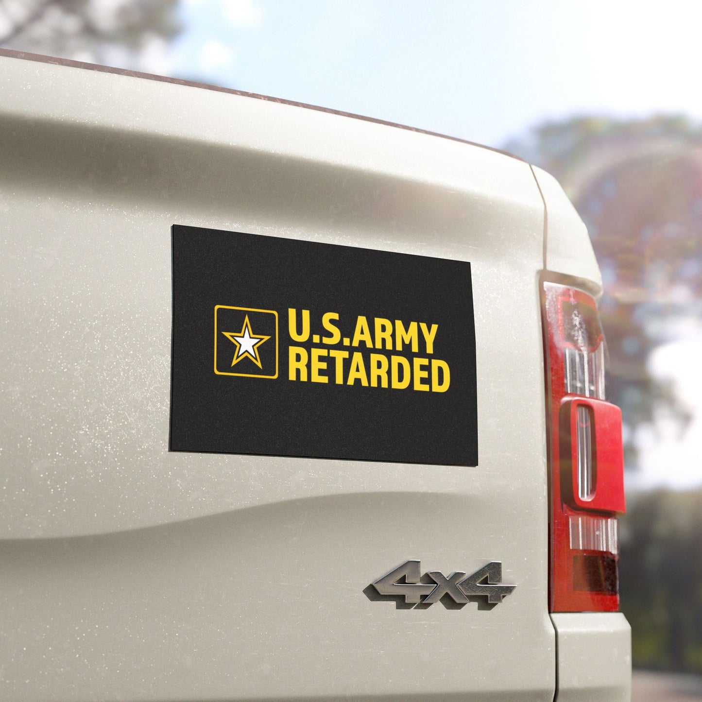 ARMY RETARDED Car Magnet
