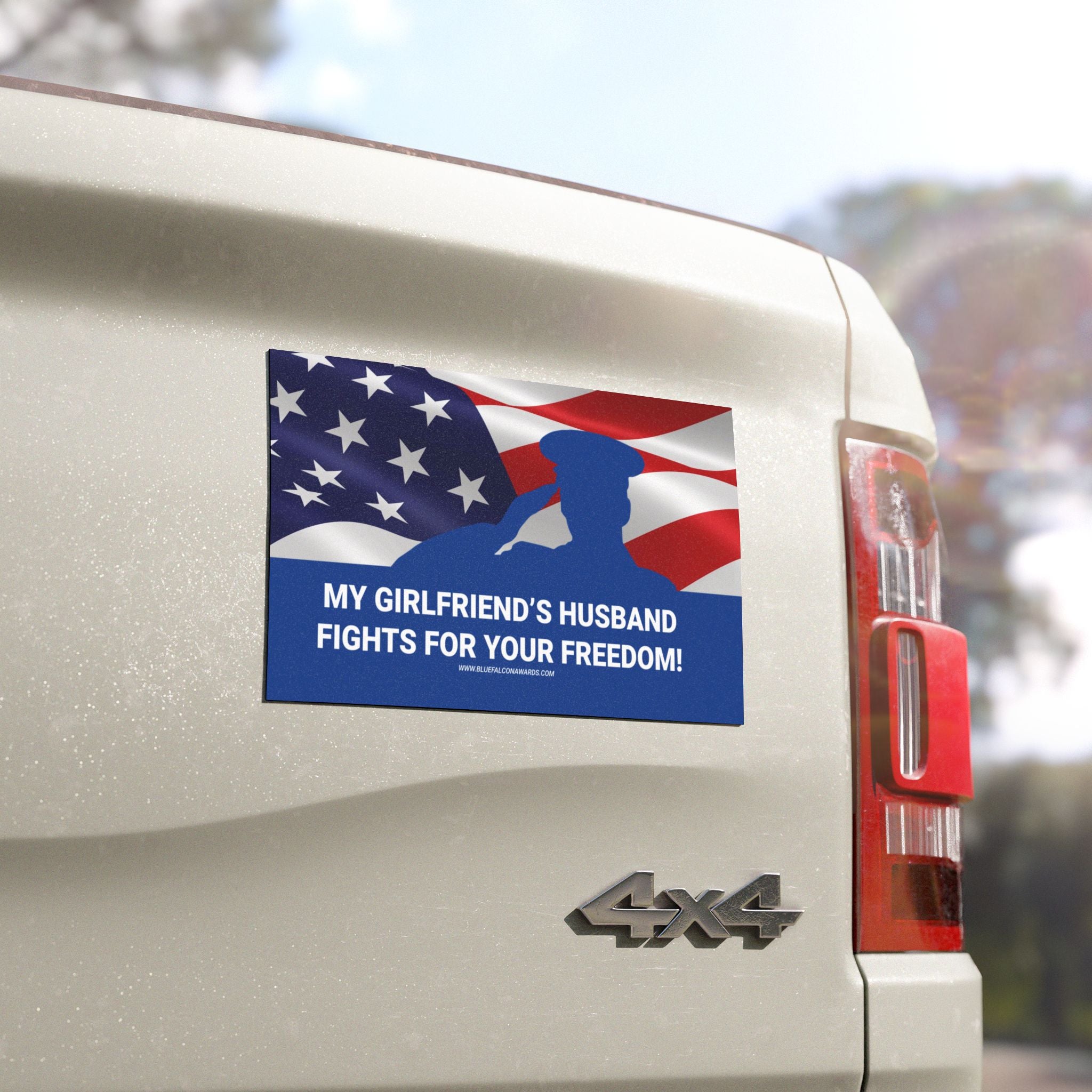 GIRLFRIEND'S HUSBAND Car Magnet