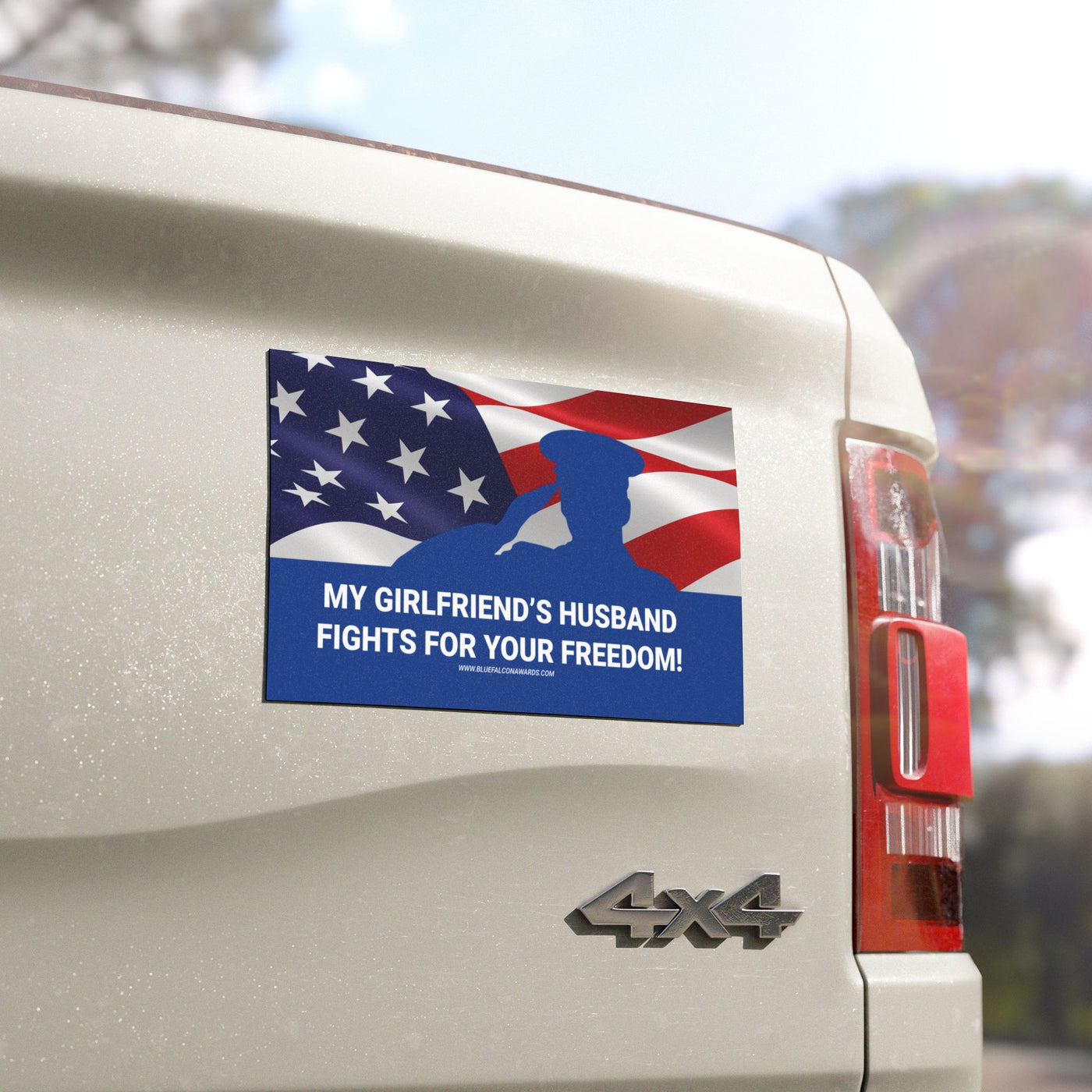 GIRLFRIEND'S HUSBAND Car Magnet