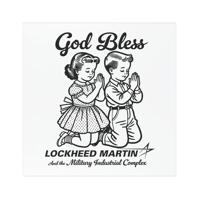 GodBless LockheadMartin Car Magnet