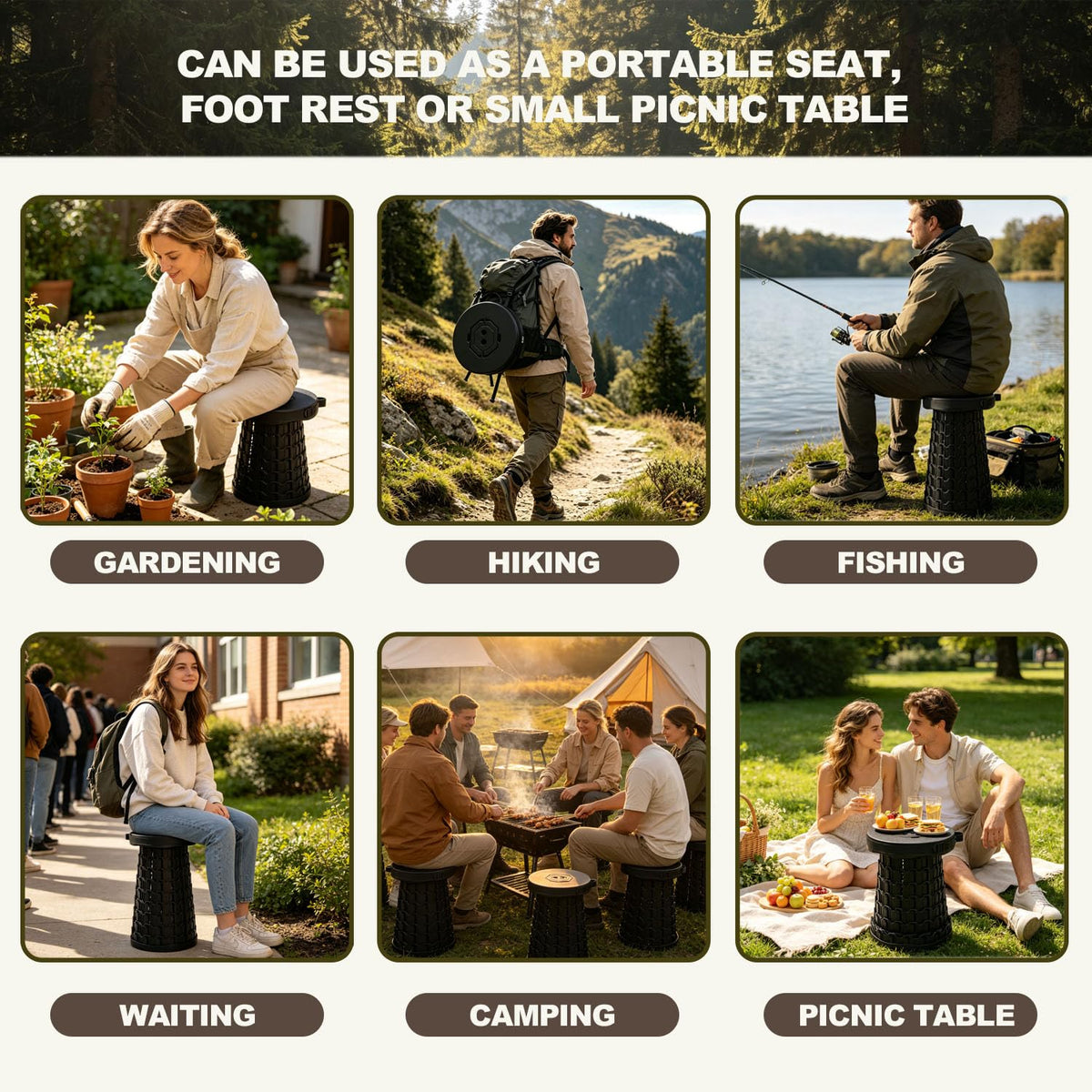 COLLAPSIBLE FIELD STOOL