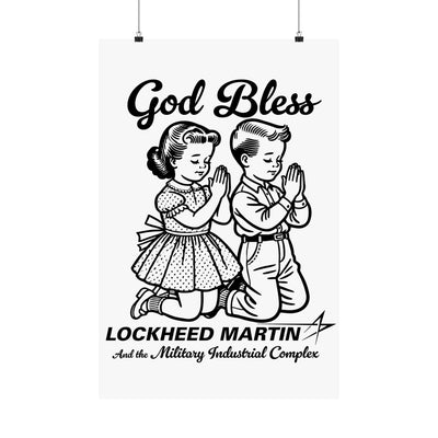 GodBless LockheadMartin Paper Poster