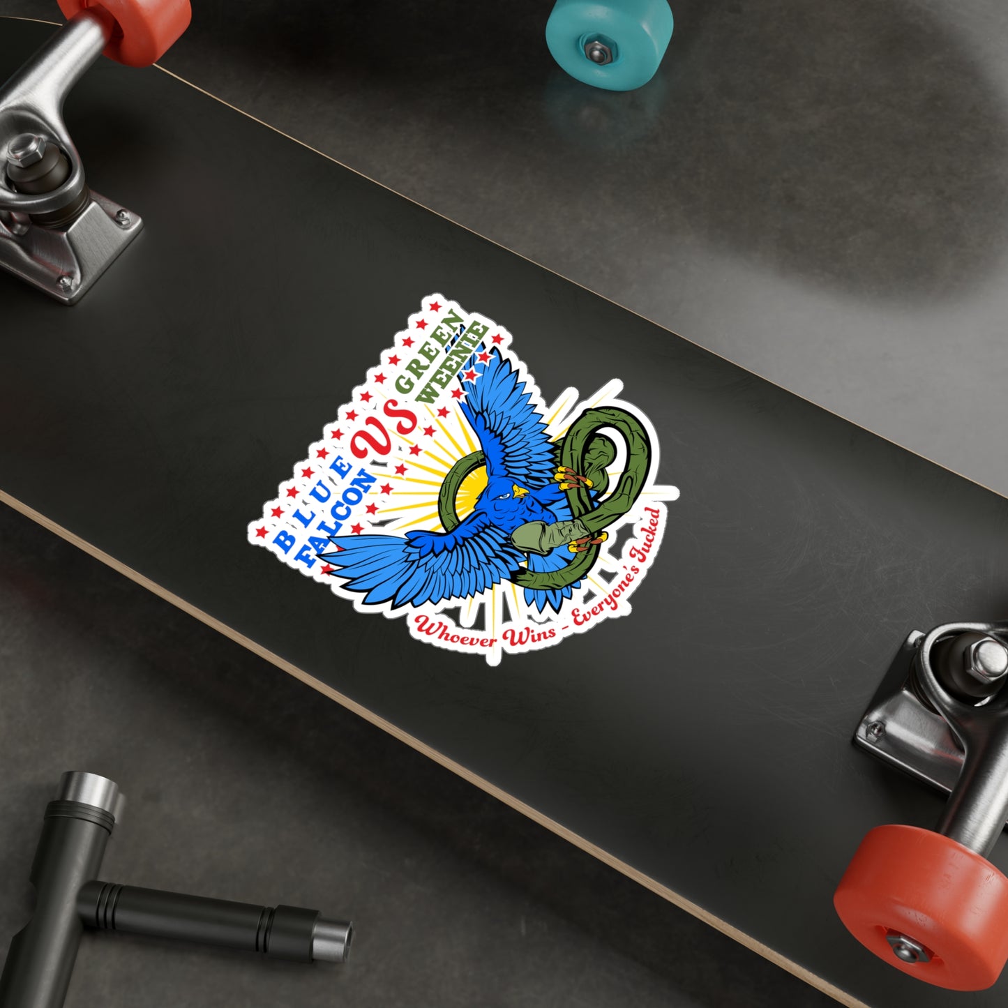 BlueFalcon vs GreenWeenie STICKER