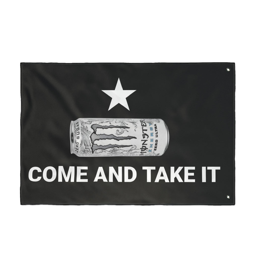 WHITE MONSTER FLAG