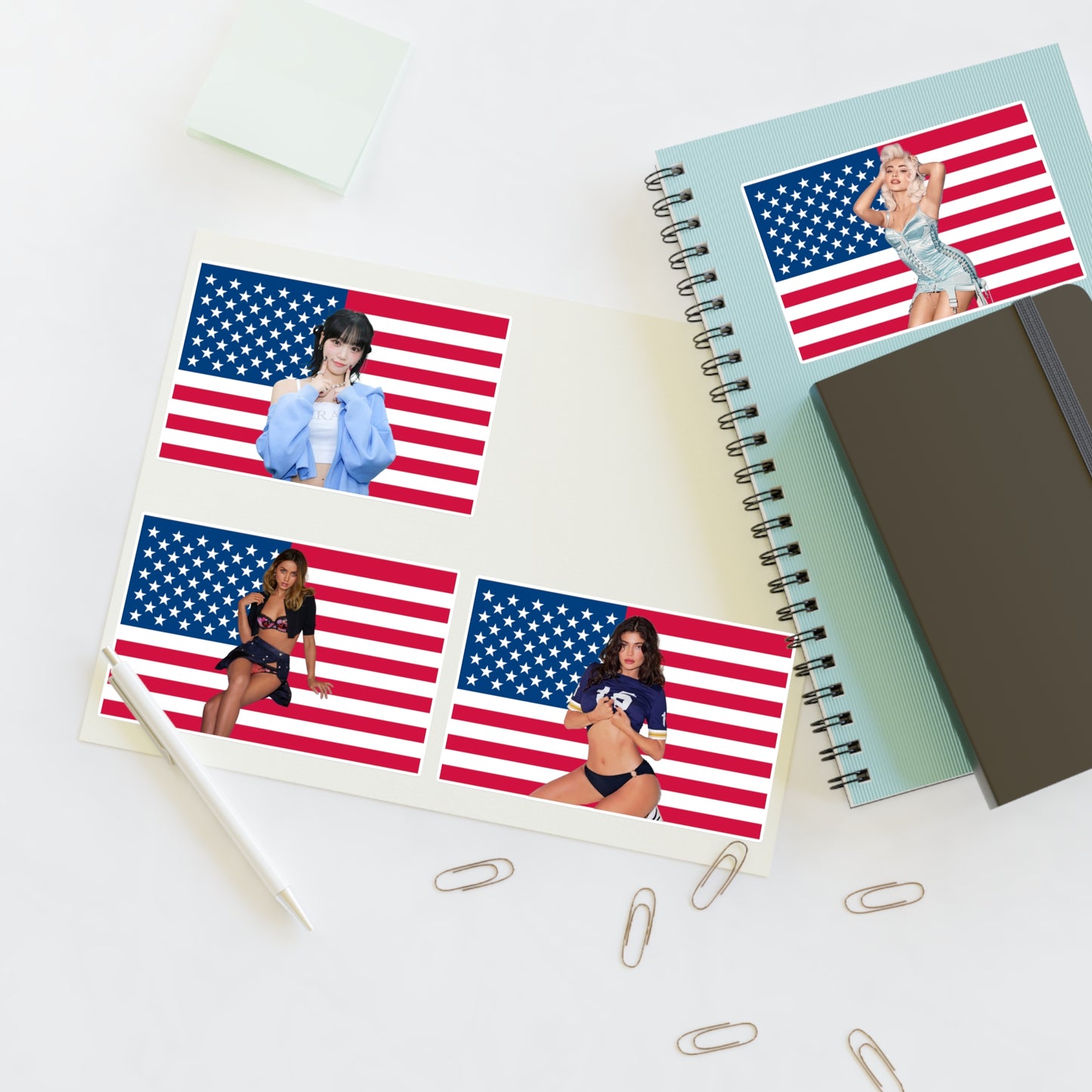 Babe #2 US Flag Sticker Pack