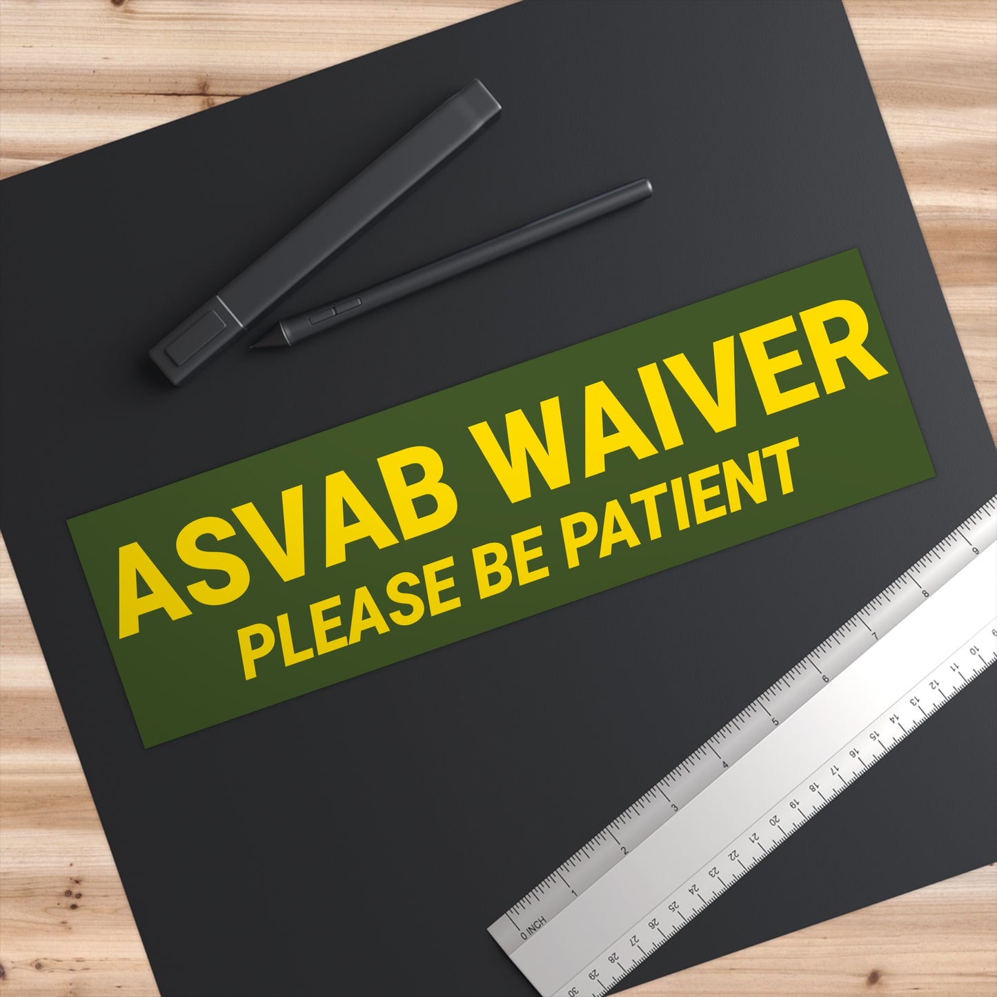 ASVAB WAIVER Sticker