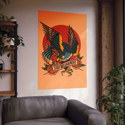 Traditional Falcon Paper Poster