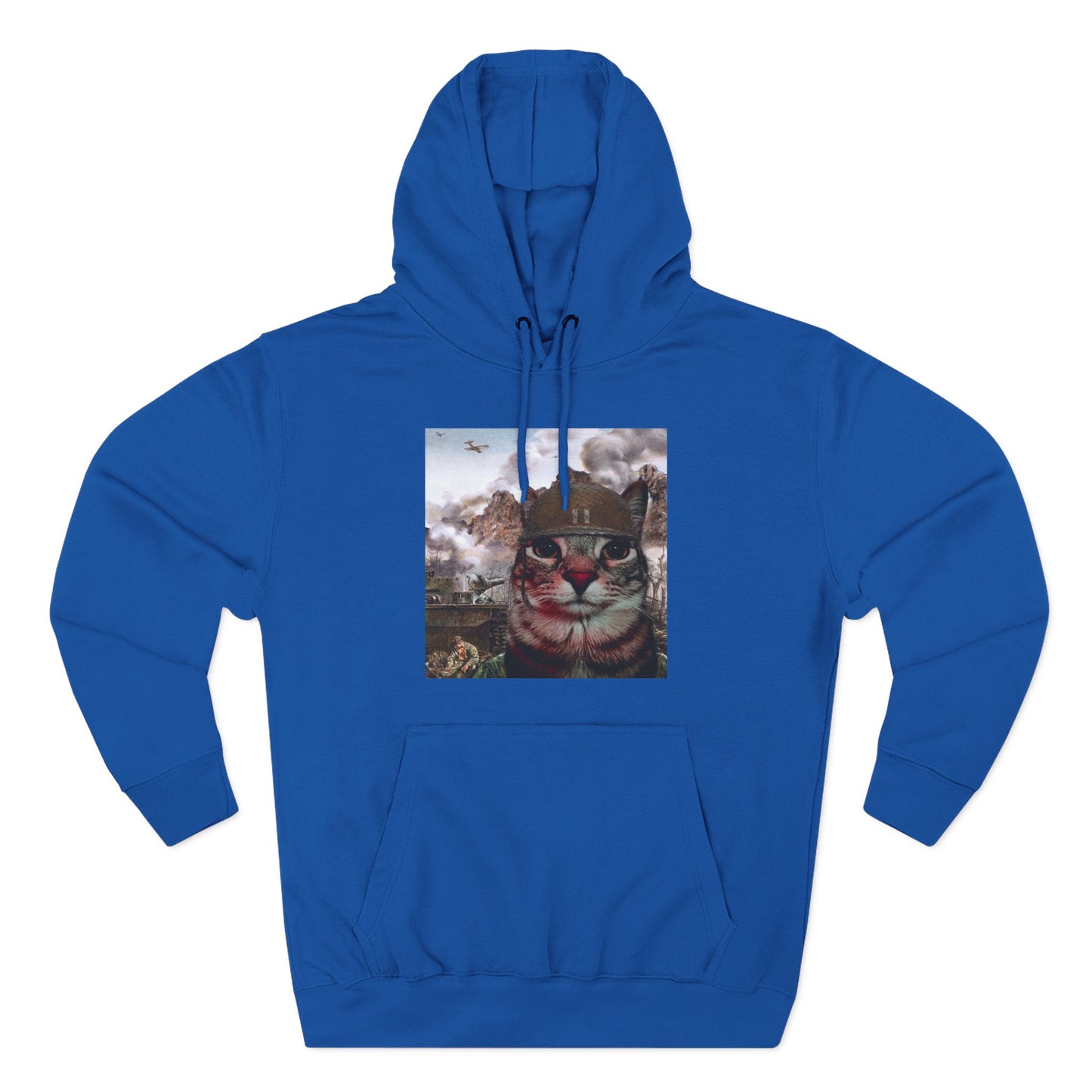 Two-Thousand Yard Stare Cat Hoodie
