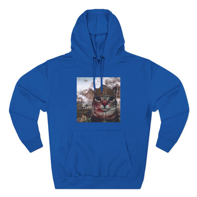 Two-Thousand Yard Stare Cat Hoodie