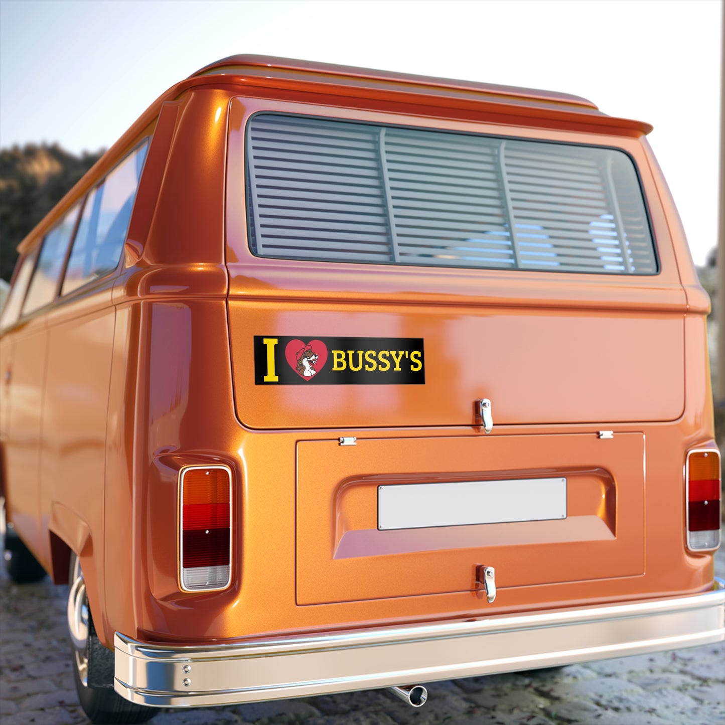 I LOVE BUSSY'S Sticker