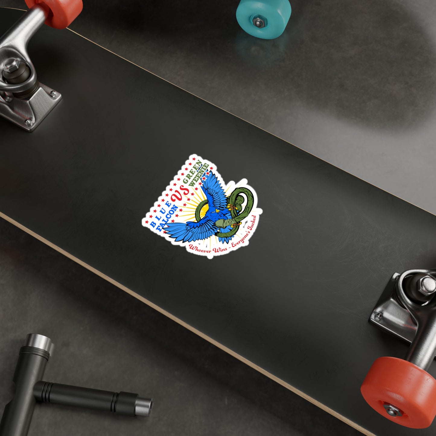 BlueFalcon vs GreenWeenie STICKER