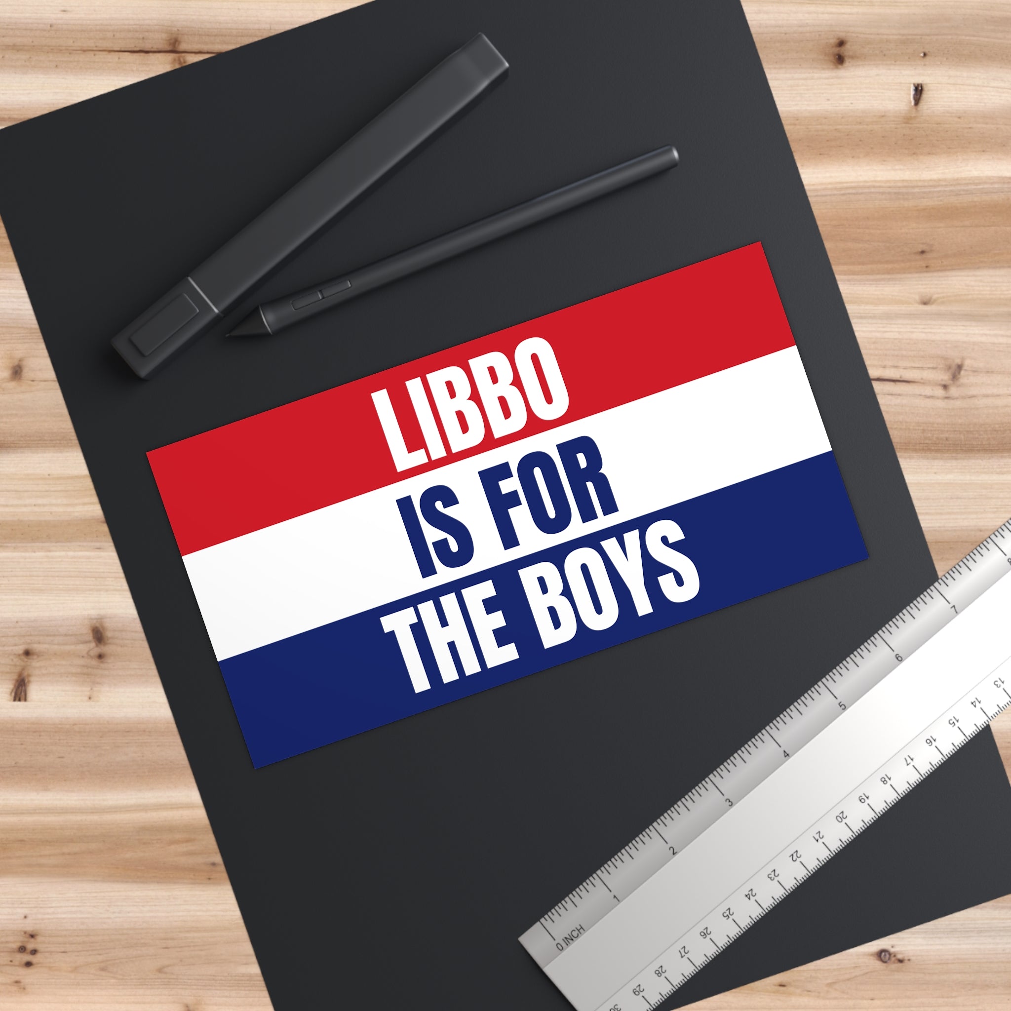 LIBBO IS FOR THE BOYS Sticker