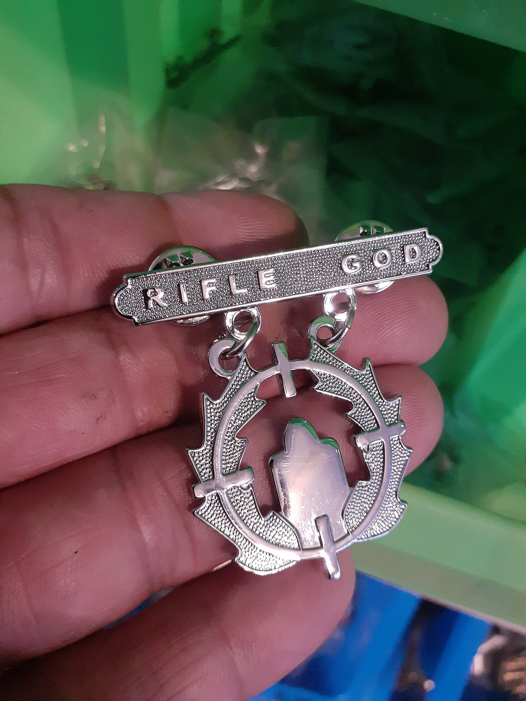 RIFLE GOD BADGE