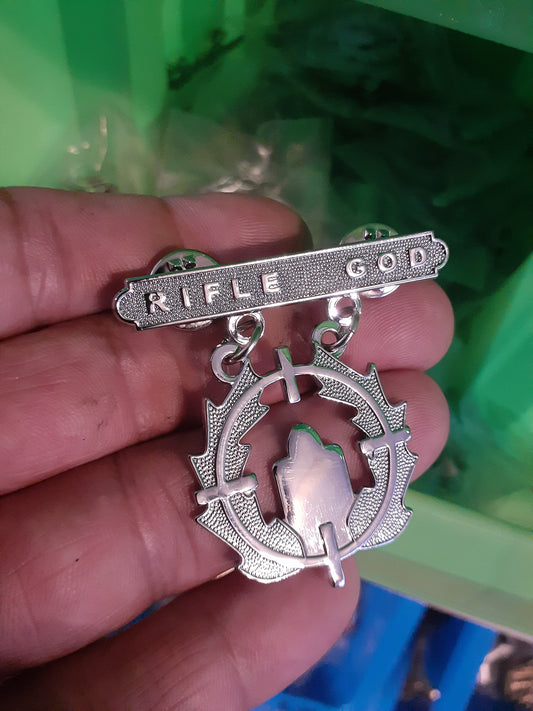 RIFLE GOD BADGE