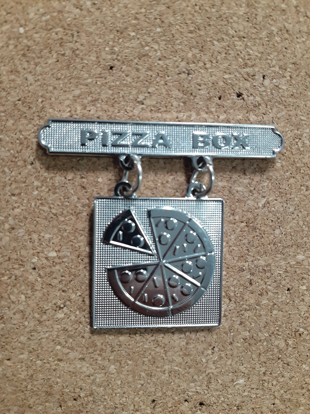 PIZZA BOX  BADGE