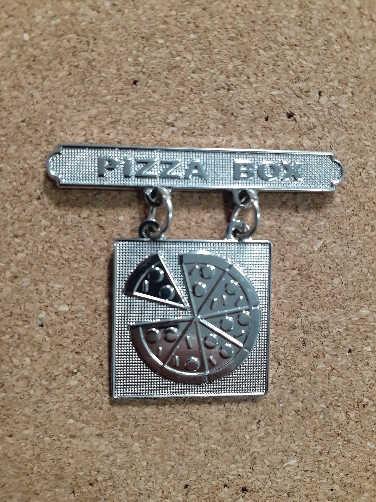 PIZZA BOX  BADGE