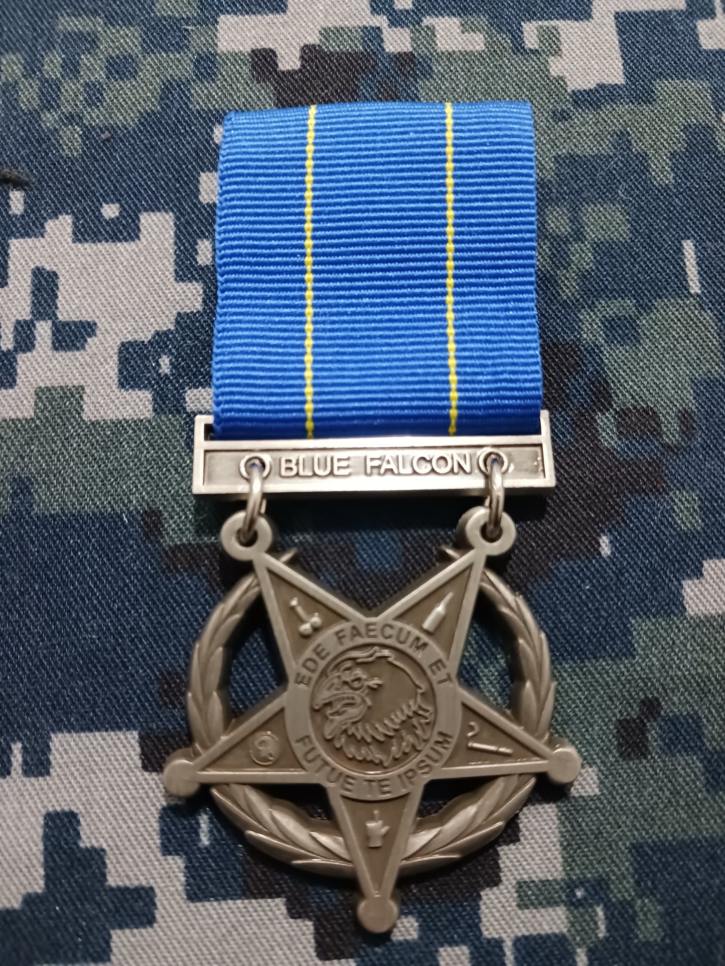 BLUE FALCON MEDAL