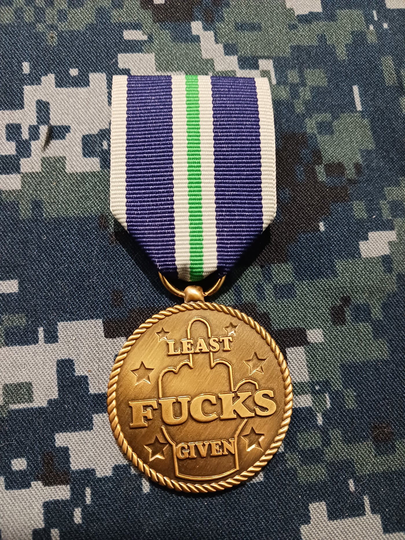 LEAST FUCKS GIVEN AWARD