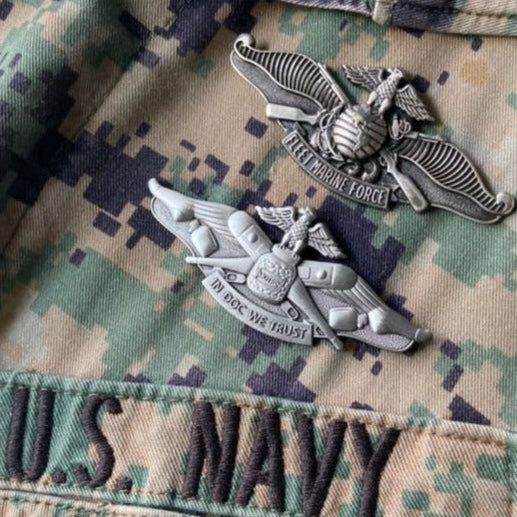 NAVY DOC BADGE, IN DOC WE TRUST.